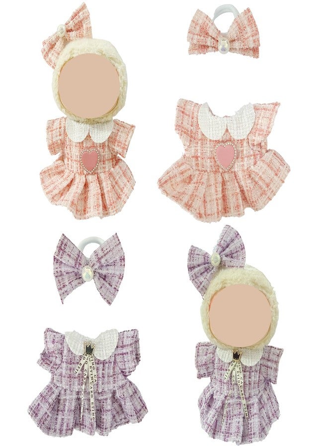 Ezcora Clothes for Doll, 6 Pack Doll Outfits for 17cm Doll, Perfect for Play and Display, Accessories for Doll's Collectors, (No Dolls) (Elegant Dress) - Image 5